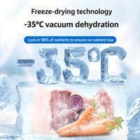 Disponible en gros : Aliment complet pour animaux de compagnie, galettes de viande aux fruits et légumes lyophilisés, qualité alimentaire, nutrition complète, sac de 700g