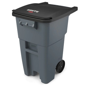 Bidone per Rifiuti Brute 189,3 L Grigio con Ruote per Uso Esterno - Product Image 1