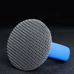 316 Stainless Steel <strong>Cast</strong> <strong>Iron</strong> Cleaner <strong>Brush</strong> Chain Mail Scrubber for <strong>Cast</strong> <strong>Iron</strong> Pot - Product Image 3