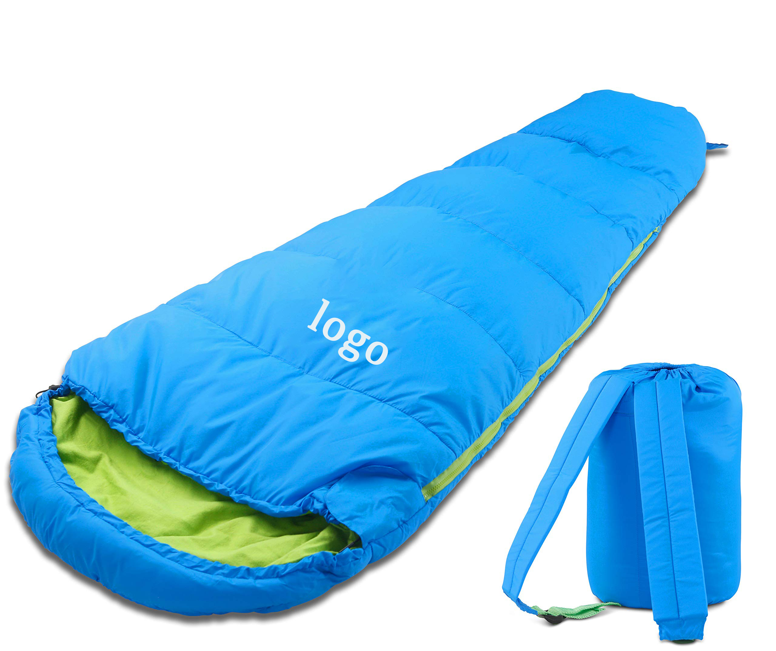 Kids Sleeping Bag Portable Backpack Outdoor Travel Camping Mummy Sleeping Bag Lightweight and Compact