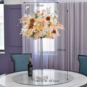 Nhân tạo thật-Tìm kiếm hoa pha lê trụ cột bảng centerpieces cho khách sạn đám cưới Tiệc Bàn trang trí hiển thị - Product Image 3