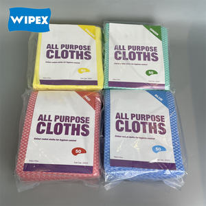 Wipex Spunlace Lingettes jetables non tissées lavables Lingettes <span class=keywords><strong>tout</strong></span> usage colorées à motif de diamant Utilisation commerciale - Product Image 1
