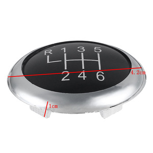Car Gear <b>Knob</b> Aluminum Alloy 6-Speed Manual <b>Shift</b> Cover For Volkswagen Passat Black Rustproof - Product Image 2