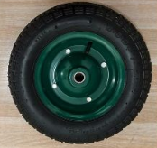 Rueda Neumática de Goma 3.50-7 con Llanta Metálica Verde para Carretillas <span class=keywords><strong>y</strong></span> Carros de Mano, Mercados de Turquía <span class=keywords><strong>y</strong></span> Jordania - Product Image 4