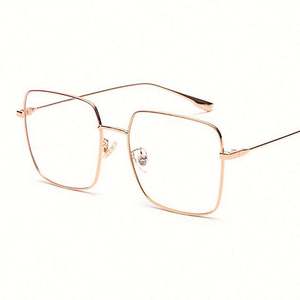 Gafas de Lectura y Ordenador con Montura Metálica Delgada Cuadrada Grande 2019, Gafas de Gran Tamaño con Protección Anti Luz Azul - Product Image 2