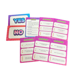 Juego de Cartas de Beber de Papel con Logotipo Personalizado de Alta Calidad para Fiestas o Noches de Juego, con Preguntas de Sí o No, para Amigos - Product Image 4