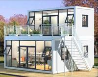 Nouvelle conception de maison préfabriquée postmoderne en conteneur, maison préfabriquée en kit, hôtel, villa, salle de bain, cuisine modulaire