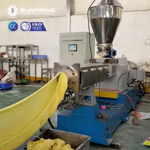 SunPring extrusora de parafuso duplo nachos doritos chips máquina de lanches parafuso duplo máquinas de chips doritos