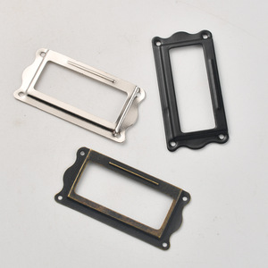 Chinese Style Antique Iron <b>Frame</b> Rectangle 65x31MM Mirror Handle Durable Plated Metal <b>Frames</b> - Product Image 3