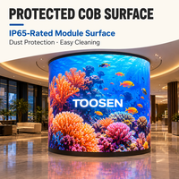 Écran LED flexible COB Ultra HD TOOSEN P0.93 P1.25 P1.875, mur vidéo LED pour décors de scène intérieurs et stands d'événements