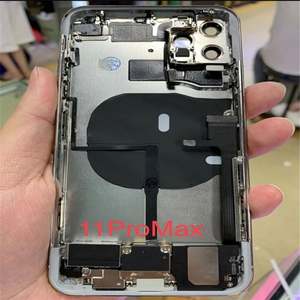 Verre de batterie arrière à changement facile avec remplacement de trou normal pour <span class=keywords><strong>iPhone</strong></span> <span class=keywords><strong>11</strong></span> pro max couvercle arrière réparation de la carrosserie de la porte du boîtier arrière - Product Image 5