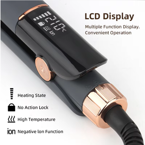 Piastra per Capelli Ionica Portatile OEM con Design Anti-scottatura, Leggera, con Rotazione a 360° °   Cavo di Alimentazione Rotante - Product Image 3