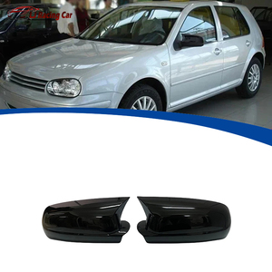 Cubierta de Espejo <span class=keywords><strong>Retrovisor</strong></span> Lateral para Automóvil, Carcasa de Espejo <span class=keywords><strong>Retrovisor</strong></span>, Embellecedor de Espejo Lateral, para Volkswagen VW <span class=keywords><strong>Golf</strong></span> <span class=keywords><strong>4</strong></span> MK4 GTI R 2002-2005, Color Negro ABS - Product Image 1