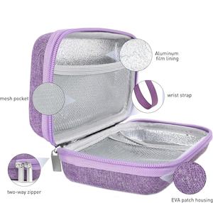 Tas perjalanan suhu dapat dikontrol casing EVA kustom dengan 2 pak es untuk pena Insulin, perlengkapan <span class=keywords><strong>diabetes</strong></span> & obat - Product Image 3