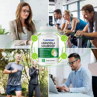 Capsules d'extrait de fruit de corossol bio Graviola, marque privée, complément alimentaire à base de plantes pour le soutien immunitaire, 4000 mg, capsules de Graviola Corossol