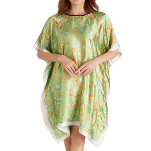 Camicia oversize in broccato con stampa orso 90x90 cm, top casual da donna a vestibilità ampia - Product Image 1