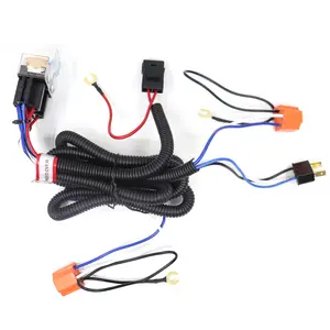 automotive and motorcycle headlight wiring harness