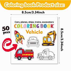 50 Mini Libros de Dibujo y Colorear Prácticos para Adultos y Niños - Product Image 2