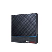Boîtier TV intelligent T95 MAX PLUS 4K, 4 Go 32 Go, double Wi-Fi, Amlogic S905X3 Quad Core, décodeur, lecteur multimédia HD 4K, vente en gros usine