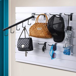 Siêu thị cầu lông Racket kệ trưng bày với 5 J-Hook gắn trạm slatwall cánh tay thẳng hiển thị - Product Image 6