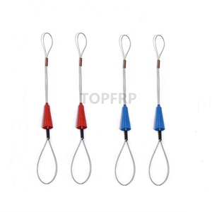 อุปกรณ์เสริมสายร้อยสายไฟสีแดงและสีน้ำเงิน ตัวล็อคเชือกเหล็ก - Product Image 4