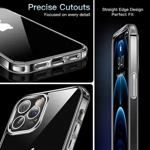 Shockproof TPU Transparent Clear Mobile Cell Phone Case For IPhone 14 Pro Max
