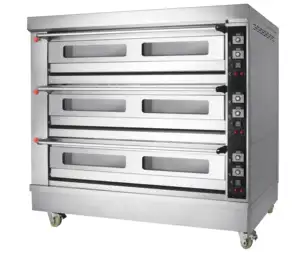 Top Selling Commercial Industrial Bakery Electric and Deck Pizza Bread Baking Gas Oven