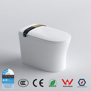 WC intelligent CE Watermark avec télécommande, cuvette de toilette automatique avec bidet intégré, certifié australien pour l'eau - Product Image 1