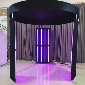 360ตู้แบบเกลียว360แพลตฟอร์มสปินเนอร์องศาสำหรับงานแสดงสินค้าทางธุรกิจ8Ft ซุ้มถ่ายภาพฉากหลังเดียว - Product Image 4