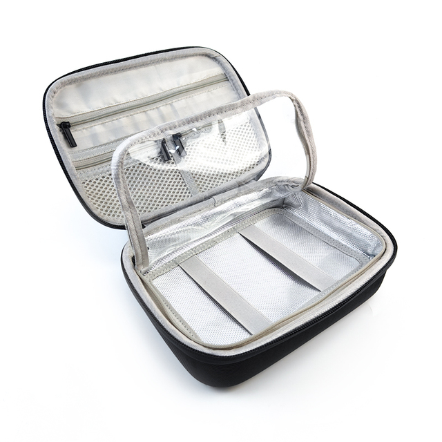 Portable Shockproof Waterproof Electronic Hard EVA Bag Travel Case Tool Box With Mesh Bag