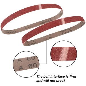 Bandes de ponçage en oxyde d'aluminium rouge de haute qualité 1x30 pouces <span class=keywords><strong>bande</strong></span> abrasive <span class=keywords><strong>pour</strong></span> polir le meulage du bois métal verre - Product Image 4