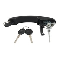 Poignée de porte avant avec clé pour Volkswagen VW Pointer 2000-2009 Golf MK3, poignée de porte extérieure de voiture, accessoires de voiture 373837205