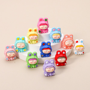 C & J Yanye 발광 블라인드 백 서프라이즈 신비한 상자 릴리스 DIY 보석 열쇠 고리 장식품 귀여운 크림 접착제 수지 액세서리 - Product Image 4