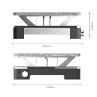 Grill de table électrique détachable ANDONG pour raclette, cuisson sans fumée sur pierre, pour steak, 4 personnes, usage domestique et hôtelier