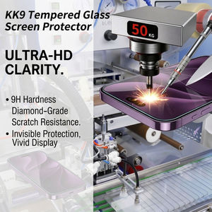กระจกนิรภัยแบบไร้ขอบ Custom KK9 Super Hard สำหรับ iPhone 17 18  ขอบโค้ง 2.5D ป้องกันรอยขีดข่วน ป้องกันรอยนิ้วมือ - Product Image 4