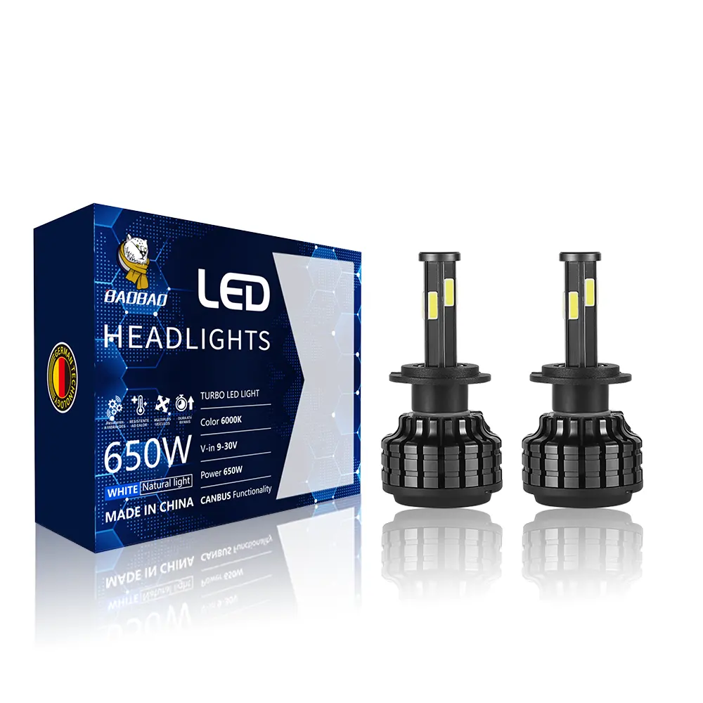 360 COB chip 36W 9-42V LED headlight bulbs for Car Audi BMW Mercedes Benz Nissan Toyota single lamp