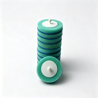 Têtes de brosse de toilette jetables multicolores personnalisables en éponge, en stock
