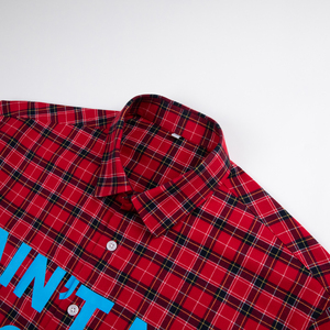 Camicie da Lavoro Personalizzate per Uomo, Stile Vintage Casual, <span class=keywords><strong>a</strong></span> <span class=keywords><strong>Quadri</strong></span>, Manica Corta, 100% Cotone - Product Image 3