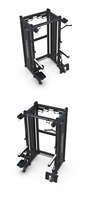 Máquina Smith con Cable Cruzado para Gimnasio en Casa Crossmax |   Soporte Multifuncional para Pesas