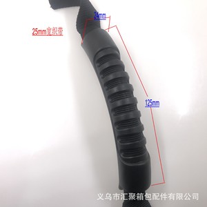Asas de plástico moldeadas por inyección para bolsos, correas negras, accesorios de equipaje fáciles de transportar - Product Image 2