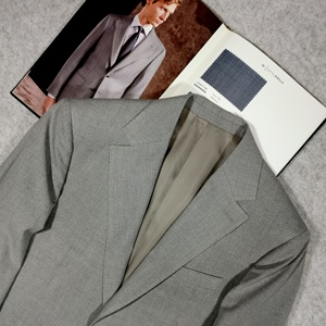 Traje Formal <span class=keywords><strong>de</strong></span> Negocios para <span class=keywords><strong>Hombre</strong></span>, 2 Piezas, Blazer y Pantalones, Color Gris, Personalizado en Poliéster, para Oficina o Boda, Gran Venta 2026 - Product Image 4