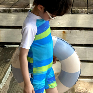 Nouveau <span class=keywords><strong>Maillot</strong></span> <span class=keywords><strong>de</strong></span> <span class=keywords><strong>Bain</strong></span> Une Pièce à Rayures Séchage Rapide en Fibre <span class=keywords><strong>de</strong></span> Polyamide pour Garçons, Collection Été 2026, pour Tout-Petits - Product Image 5