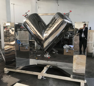 Agitateur en forme de V à agitation forcée avec pompe à vide 1,65 kW automatique en acier inoxydable SUS316 - Product Image 4