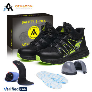 2025 OEM leggero traspirante suola di sicurezza Sneakers Winter Jogger Sport da lavoro stivali scamosciati tela pelliccia Anti-fabbrica - Product Image 1