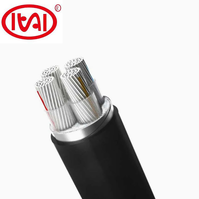 0.6/1KV High Quality XLPE Insulated Steel Armored Stranded Aluminum Power Cable YJLV22 4Cores Industrial Underground Cable
