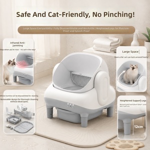 Nuova Lettiera Intelligente Completamente Automatica per Gatti, Toilette Aperta con Design Hands-Free, Meccanismo di Pulizia Elettrico, Capacità 76L, in ABS/PP - Product Image 4