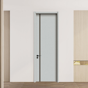 Modern Luxury Wood-Grain Carbon Composite Door Entry Interior for Homes Hotels Hospitals Durable Melamine <strong>Board</strong> Polymer Material - Product Image 3