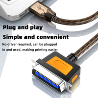 Kabel data printer pin CN36 pin antik kabel cetak 1284 kualitas tinggi USB ke USB paralel