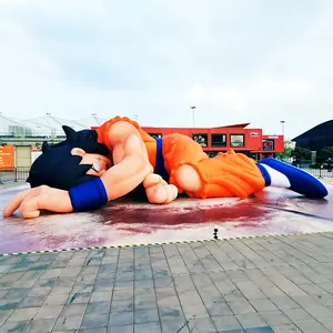 Reclame Blazen Dansende Hallo Man Reclame Opblaasbare Boog Dier Cartoon Gestalte Grote Inflatables Custom Mascotte