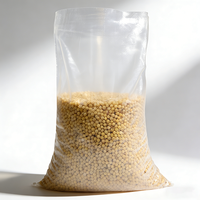Sac en polypropylène transparent, sac tissé en PP, fabrication directe, sac en polypropylène haute résistance pour le riz, le maïs et le soja